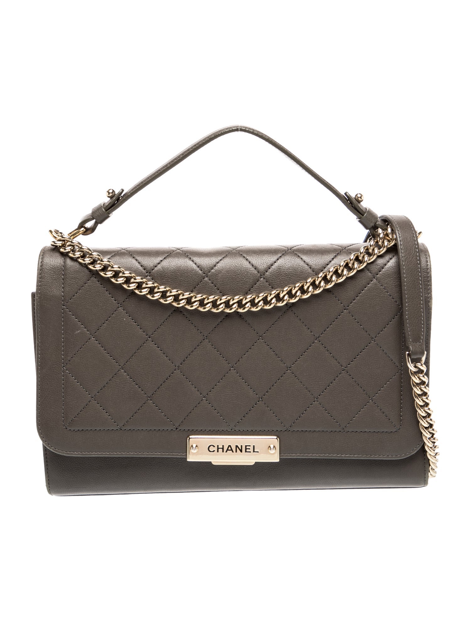 Medium Label Click Flap Bag