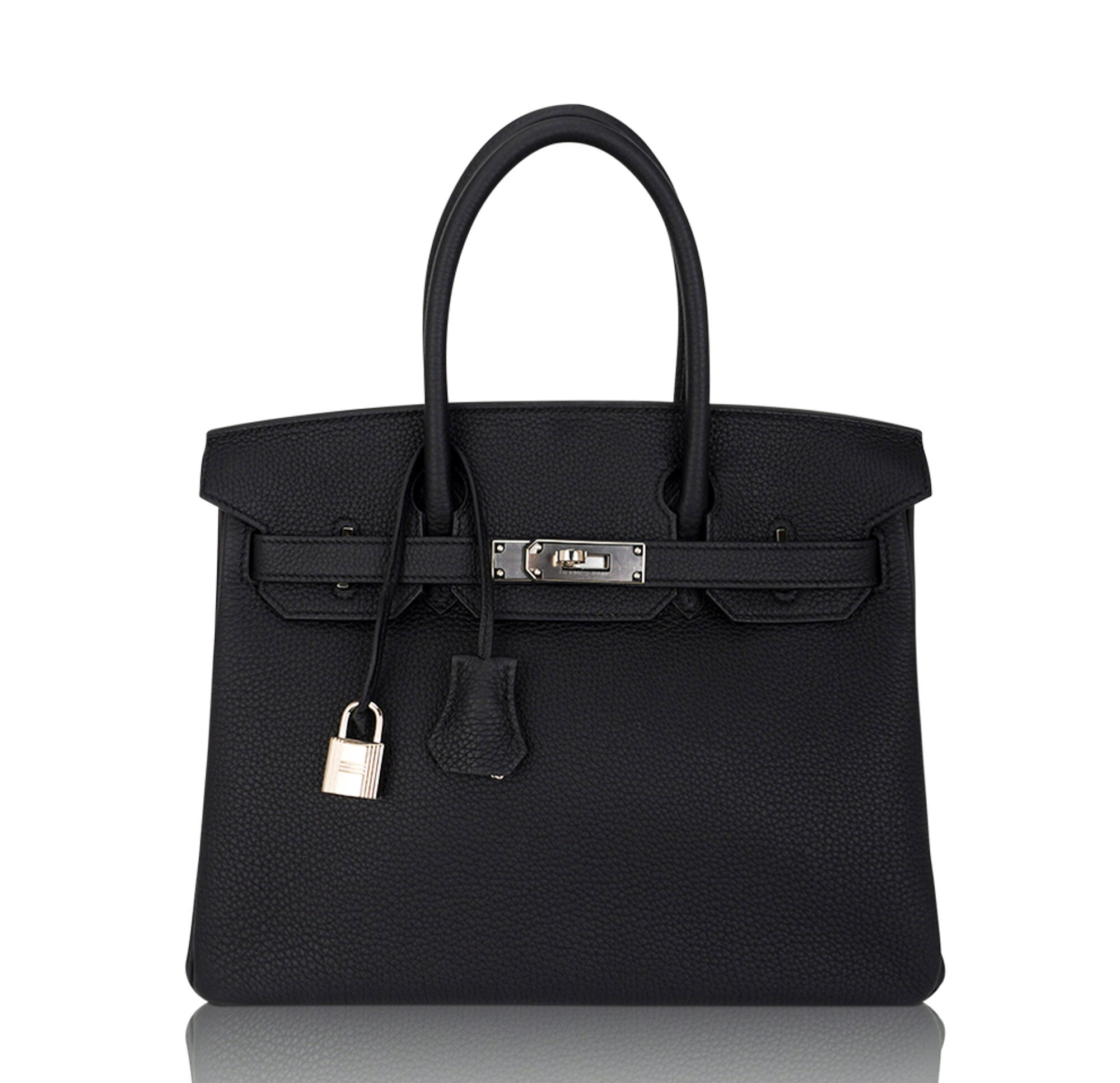 Hermes Hermes Birkin 30 Bag Black Palladium Hardware Togo Leather