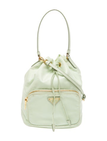 Saffiano Leather Bucket Bag
