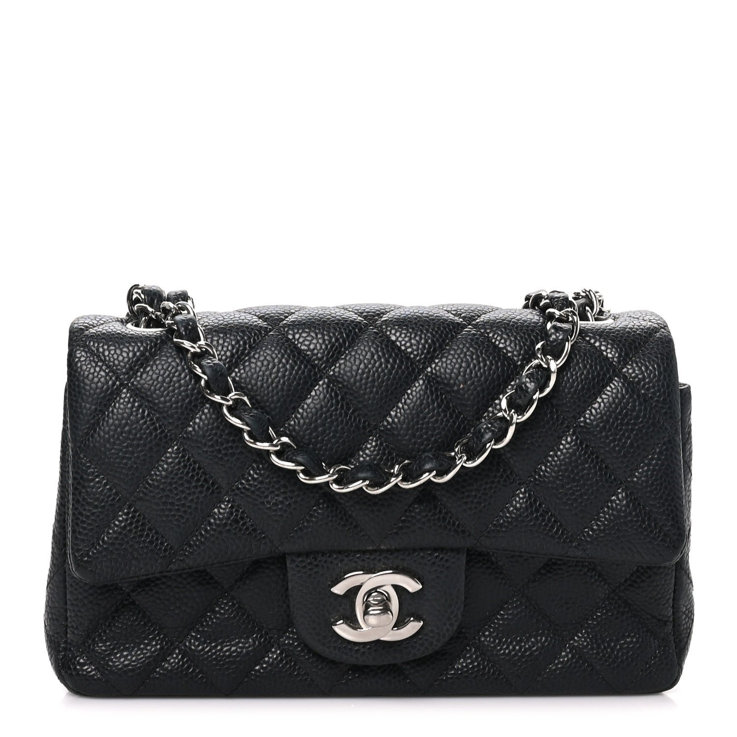 Chanel Caviar Quilted Mini Rectangular Flap Black