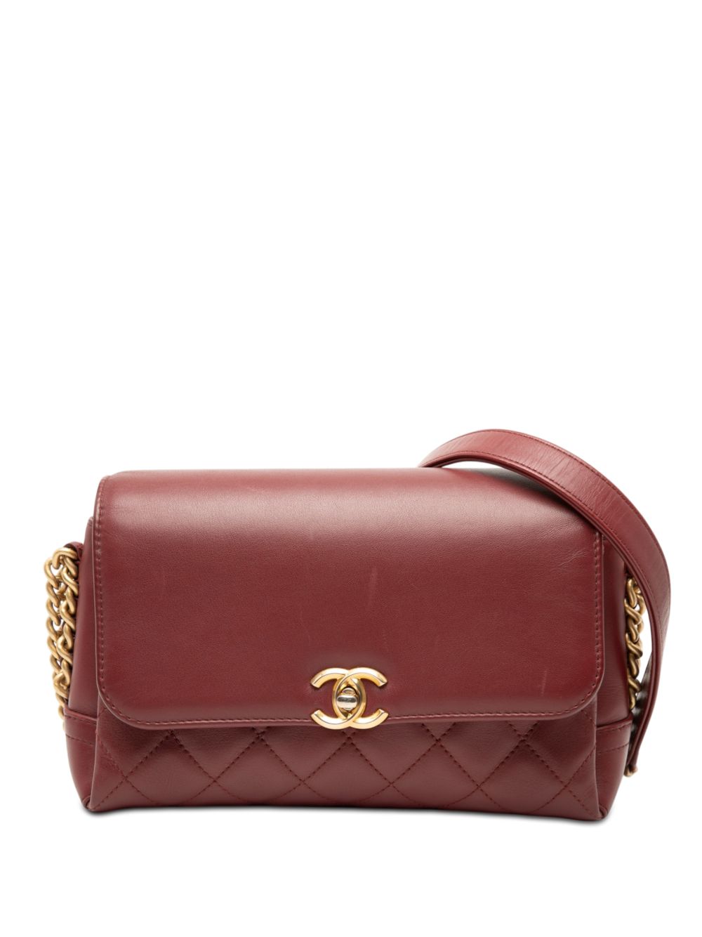 2019 CC Quilted Lambskin Flap crossbody bag