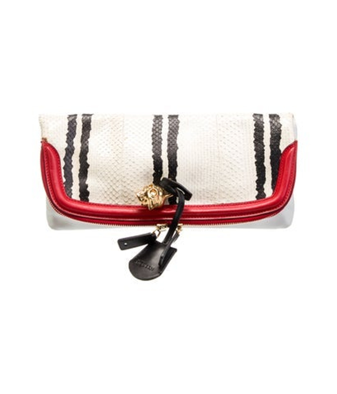 Alexander McQueen Mcqueen Snakeskin Clutch