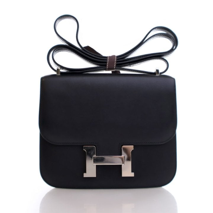 Hermes Noir Swift Mini Constance 18