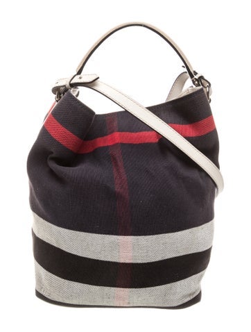Burberry Mega Check Bucket Bag