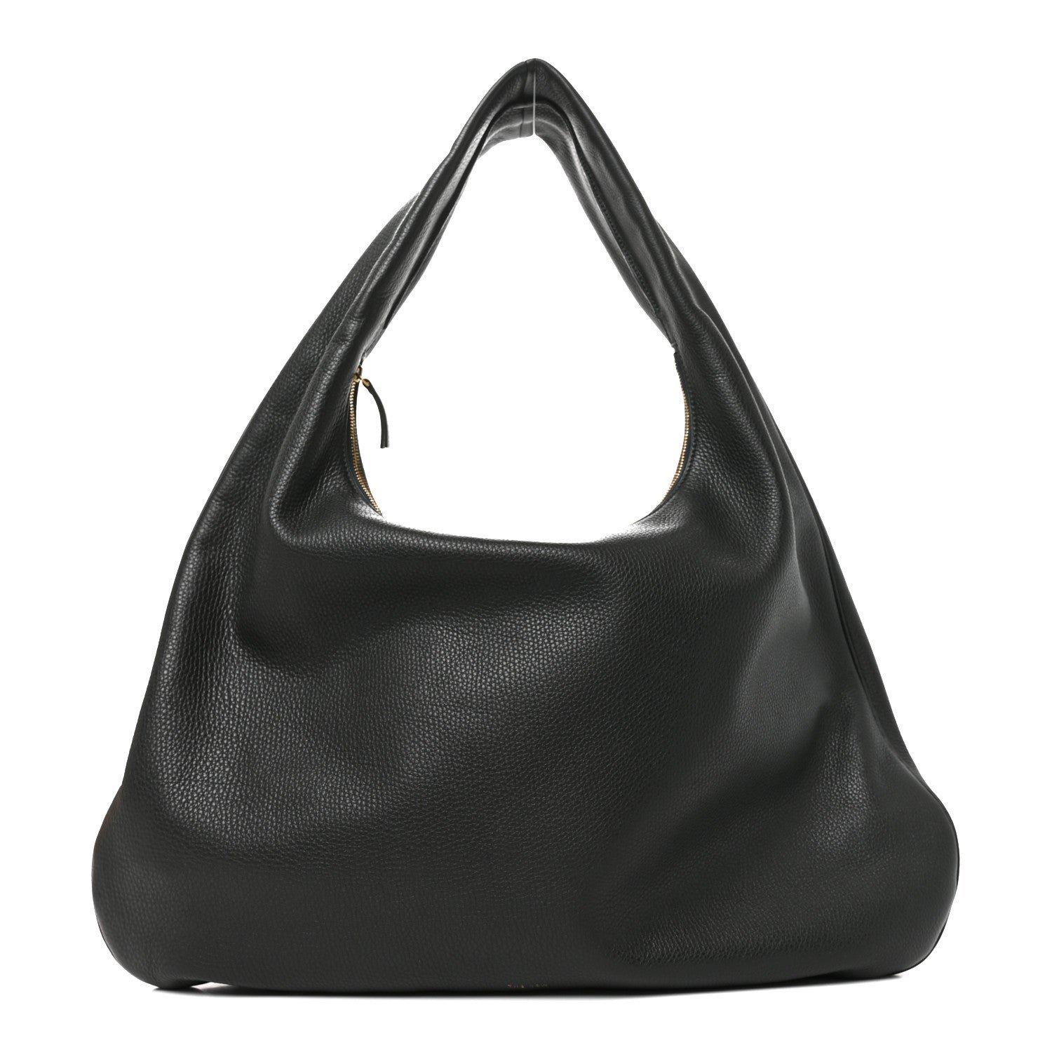 The Row The Row Grained Calfskin Medium Everyday Shoulder Bag Bottle Green