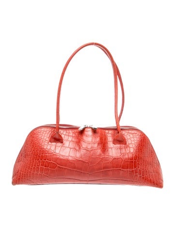Embossed Leather Shoulder Bag