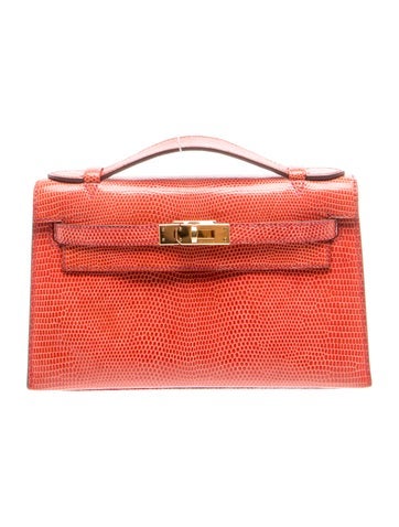 Hermes Lizard Kelly Pochette