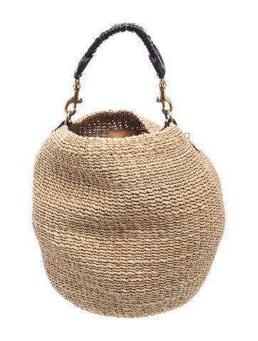 Straw Bucket Bag