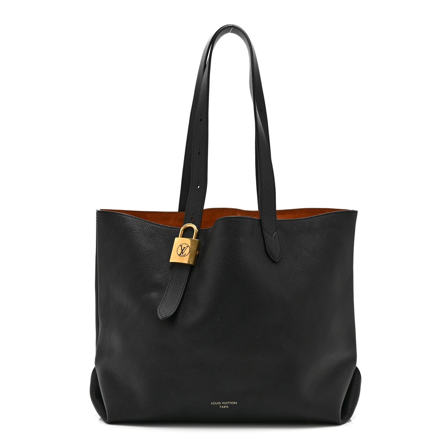 Louis Vuitton Grained Calfskin Low Key Cabas MM Black