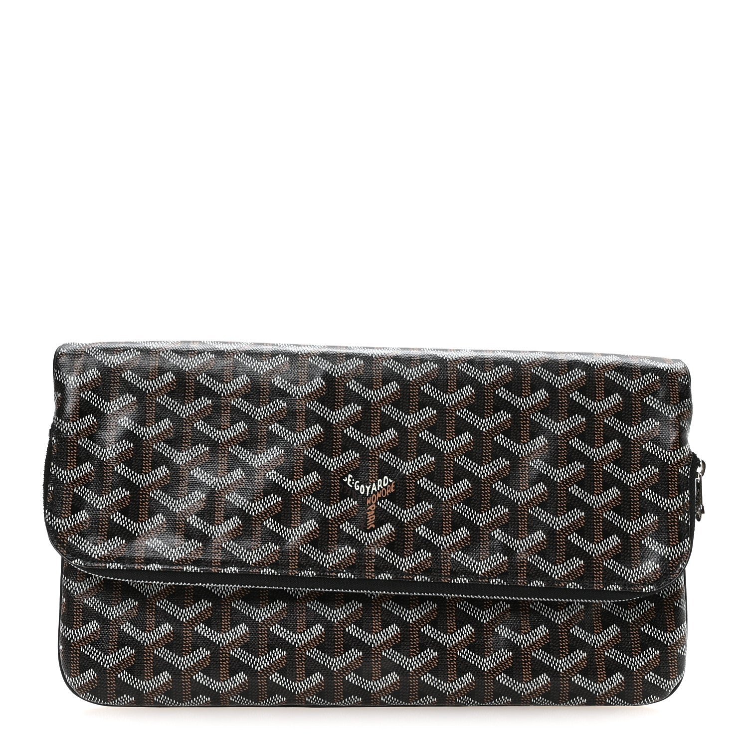 Goyard Goyard Goyardine Sainte Marie Soft Clutch Black