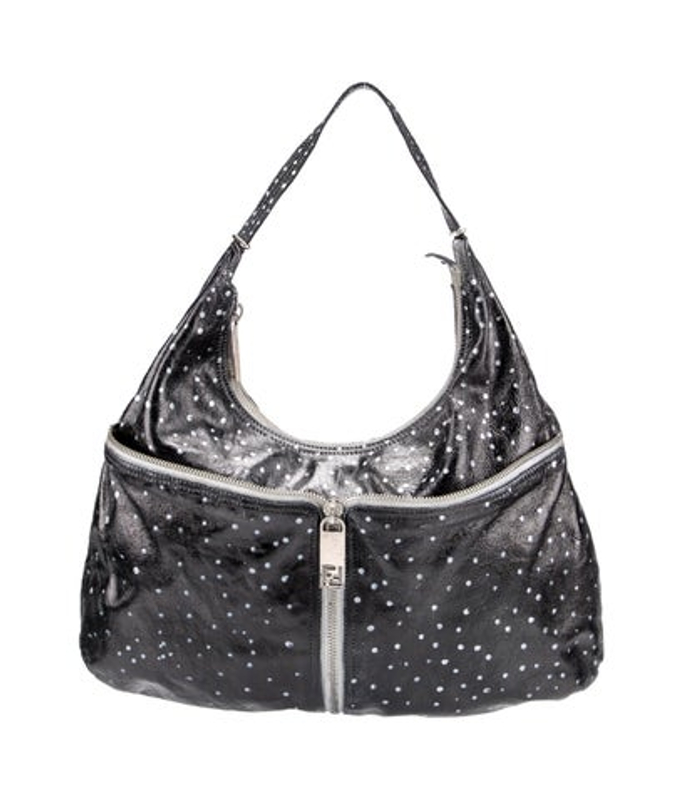Fendi Leather Unzipped Hobo
