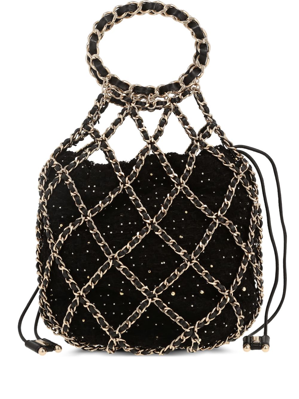 2020s tweed chain handbag