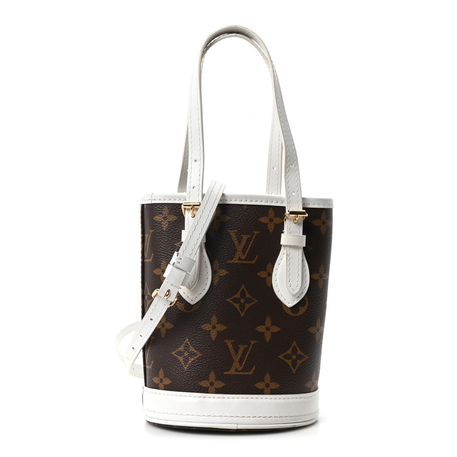 Louis Vuitton Monogram LV Match Nano Bucket Bag White