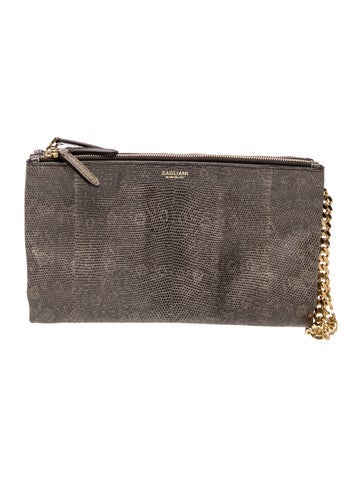 Zagliani Lizard Clutch