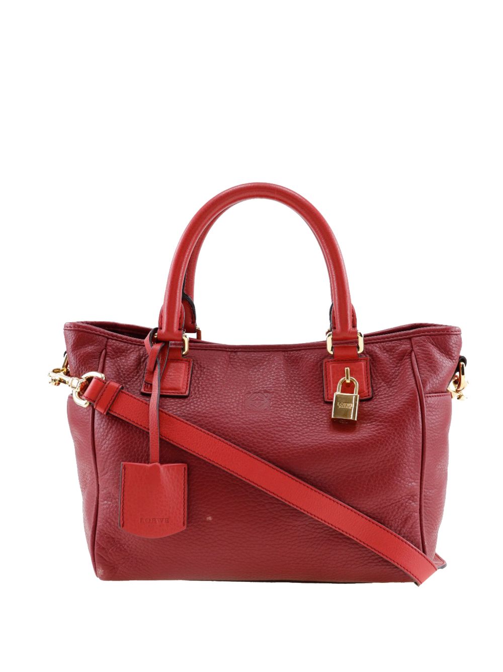 2010 Leather Anagram satchel