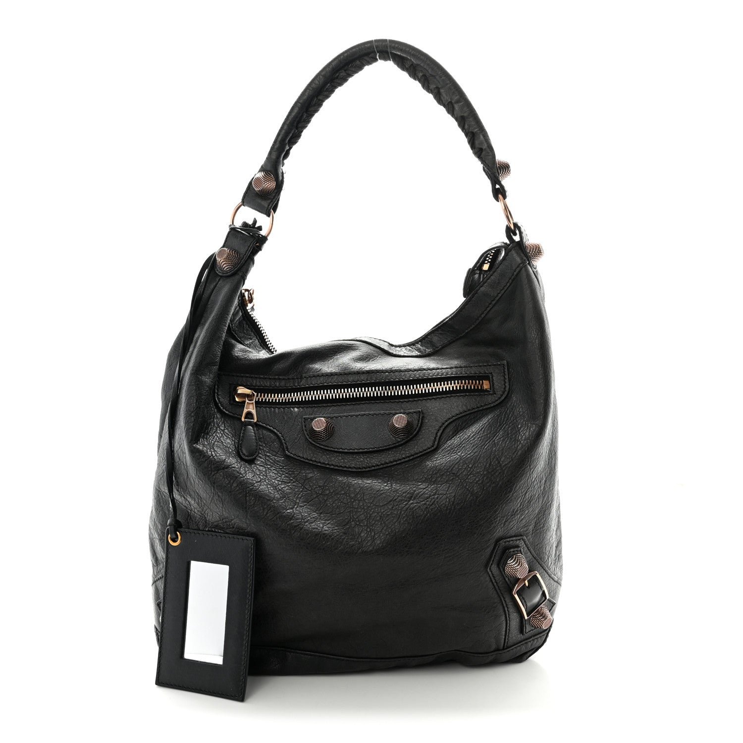 Balenciaga Agneau Giant 21 Rose Gold Hardware Day Hobo Black