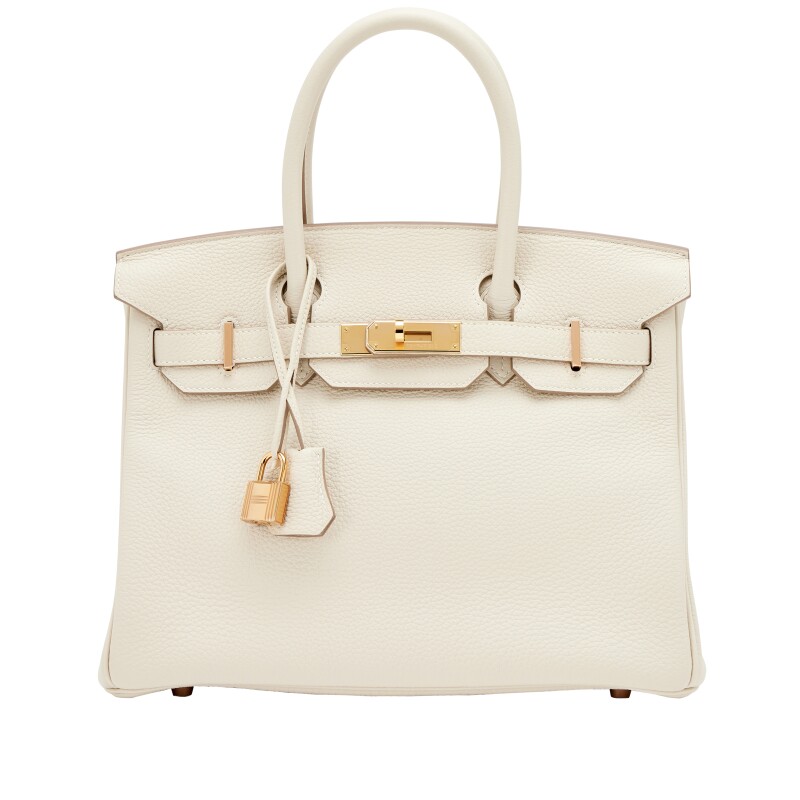 Craie Togo Birkin 30 Rose Gold Hardware, 2021