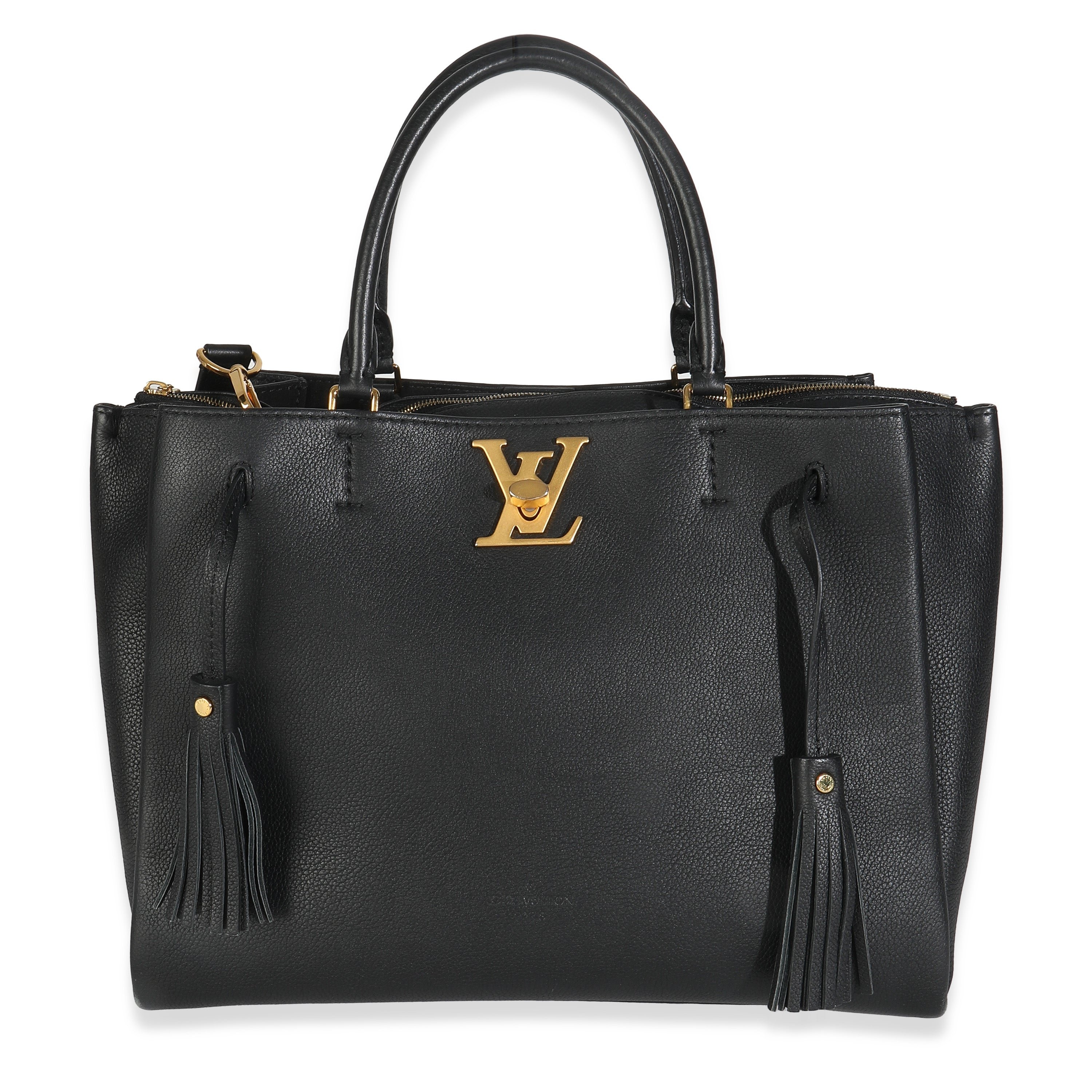 Louis Vuitton Black Calfskin Lockmeto Bag