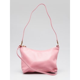 Mansur Gavriel Flamingo Pink Leather Mini Hera Crossbody Bag