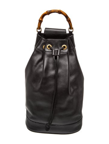 Bamboo Bucket Bag Vintage