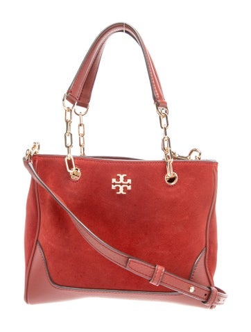 Suede Top Handle Bag