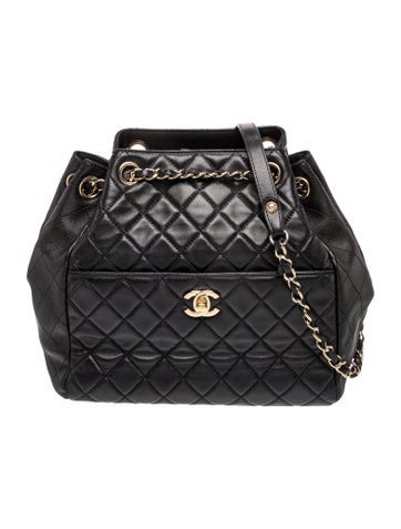 Front Pocket Bucket Bag