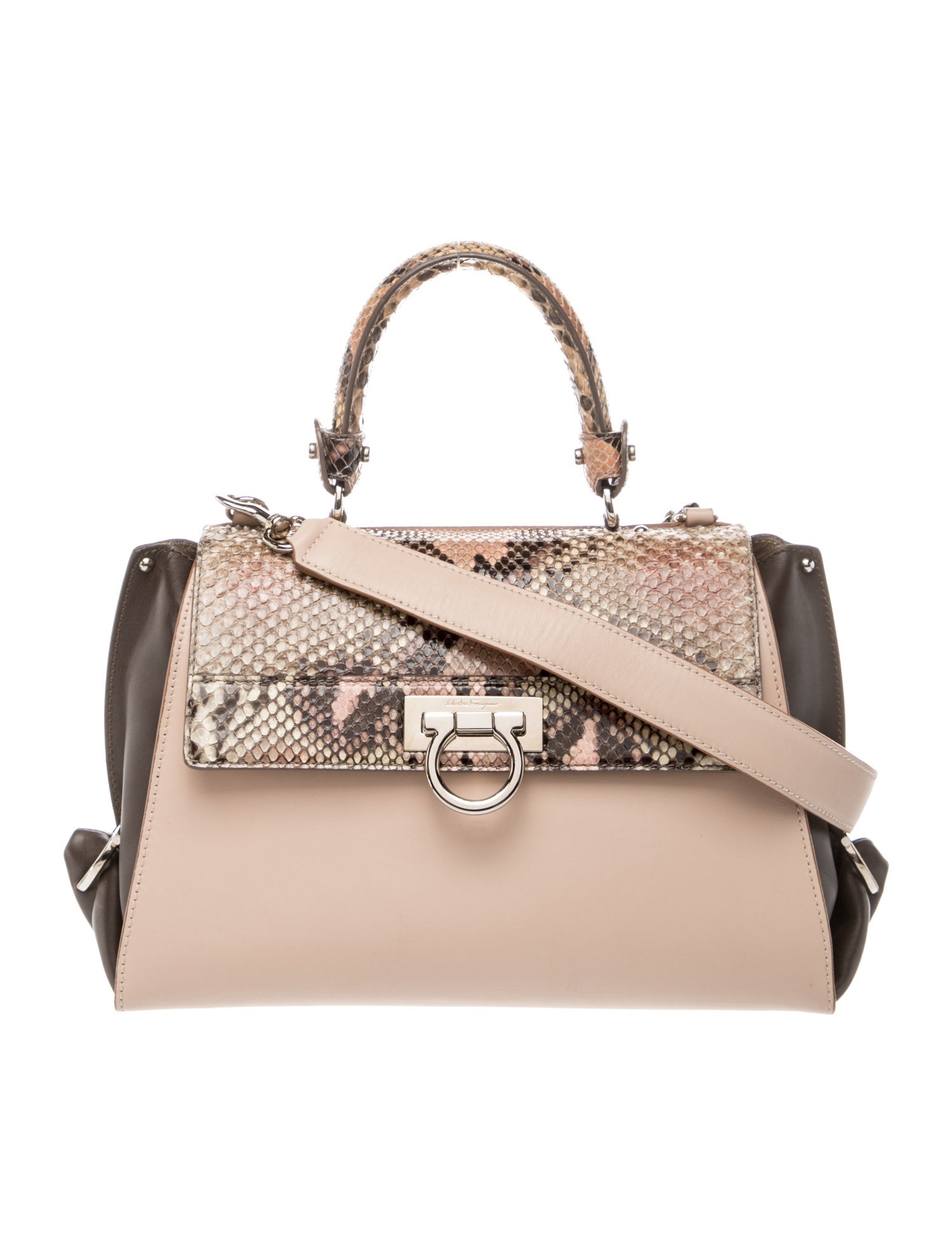 Ferragamo Leather Top Handle Bag