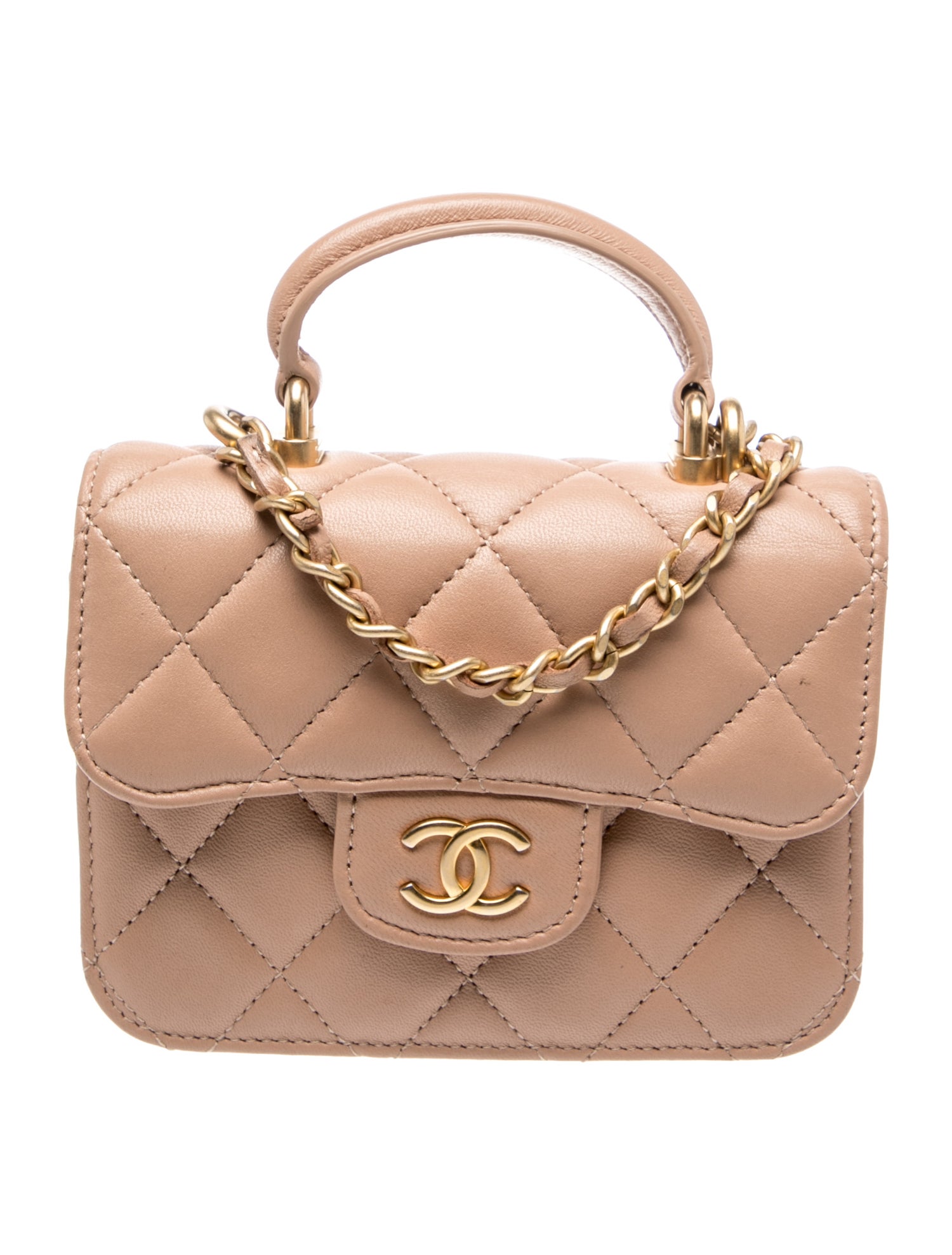 Mini Top Handle Flap Coin Purse