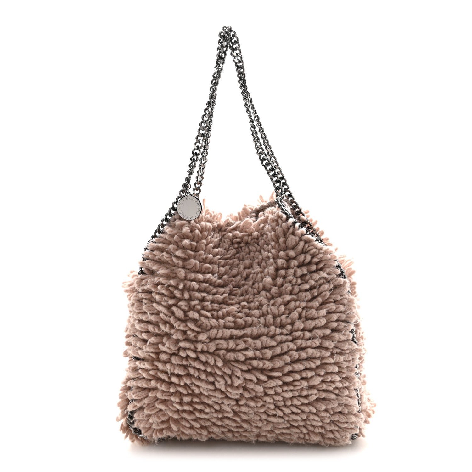 Stella McCartney Stella McCartney Wool Fur Small Falabella Tote Pink