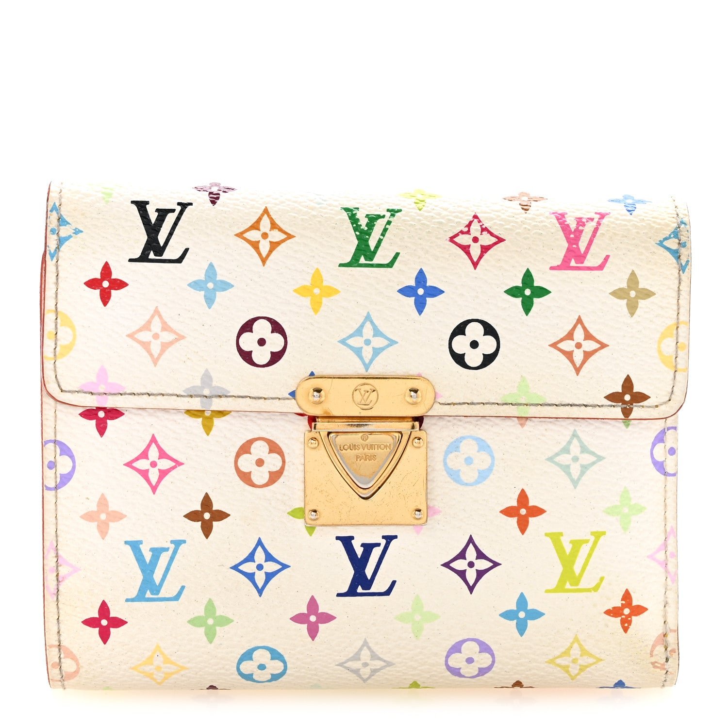 Louis Vuitton Monogram Multicolor Koala Wallet White
