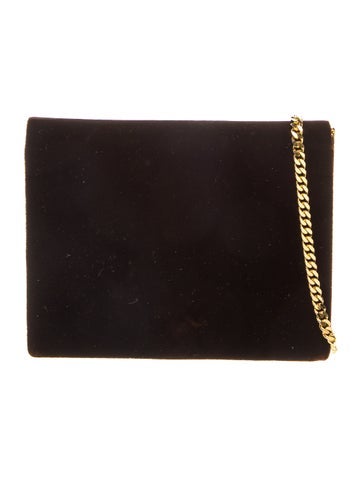 Valentino Velvet Crossbody Bag Vintage