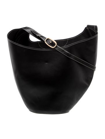 Cult Gaia Leather Top Handle Bag