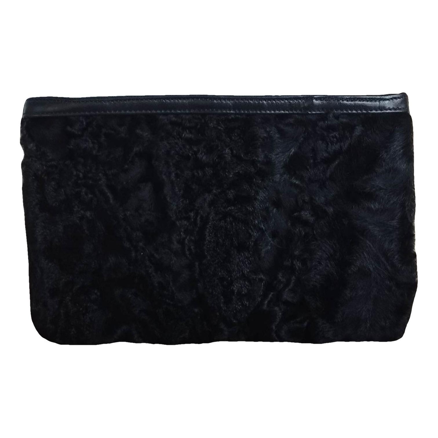 Leather clutch bag