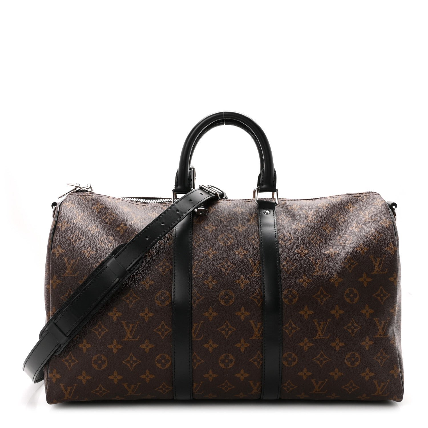 Louis Vuitton Monogram Macassar Keepall Bandouliere 45