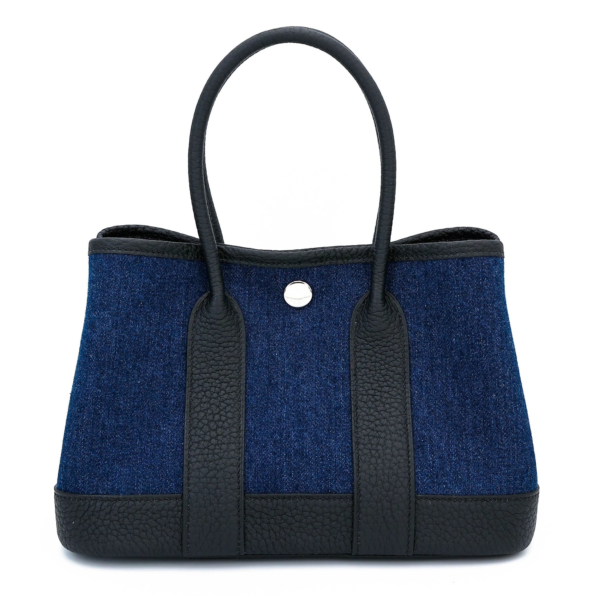 Brand New ( Rank N ) HERMÈS Neo Garden Party 23 Denim Noir (89) Denim Negonda Palladium hardware K (2025)