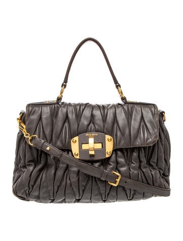 Leather Top Handle Bag