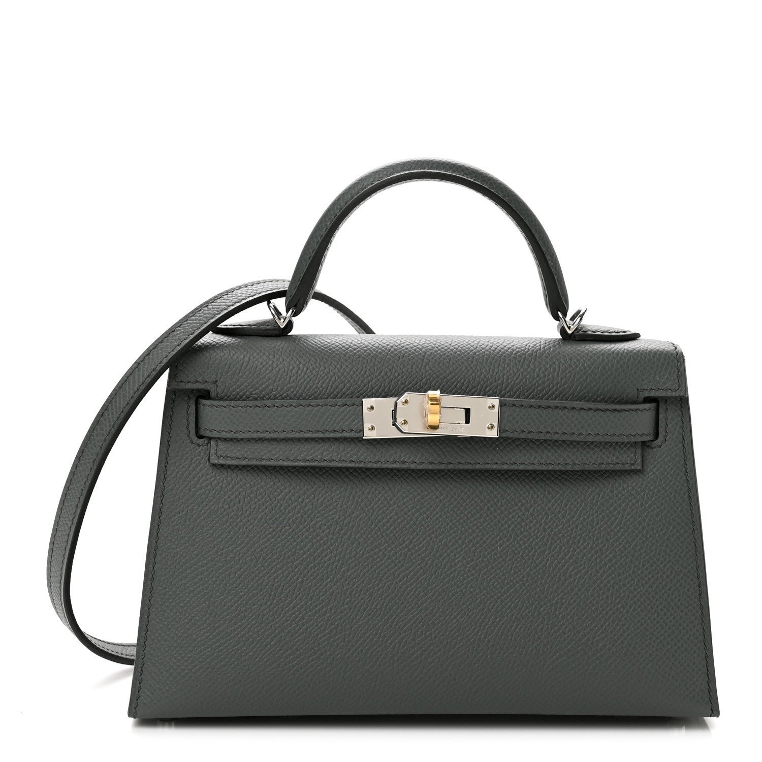 Hermes Epsom Mini Kelly Sellier 20 Vert Amande