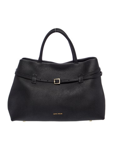Manu Atelier Leather Top Handle Bag