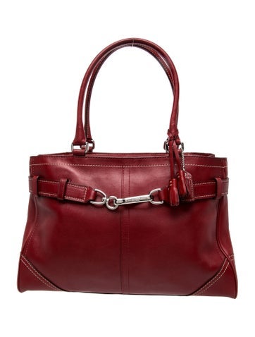 Coach Leather Top Handle Bag