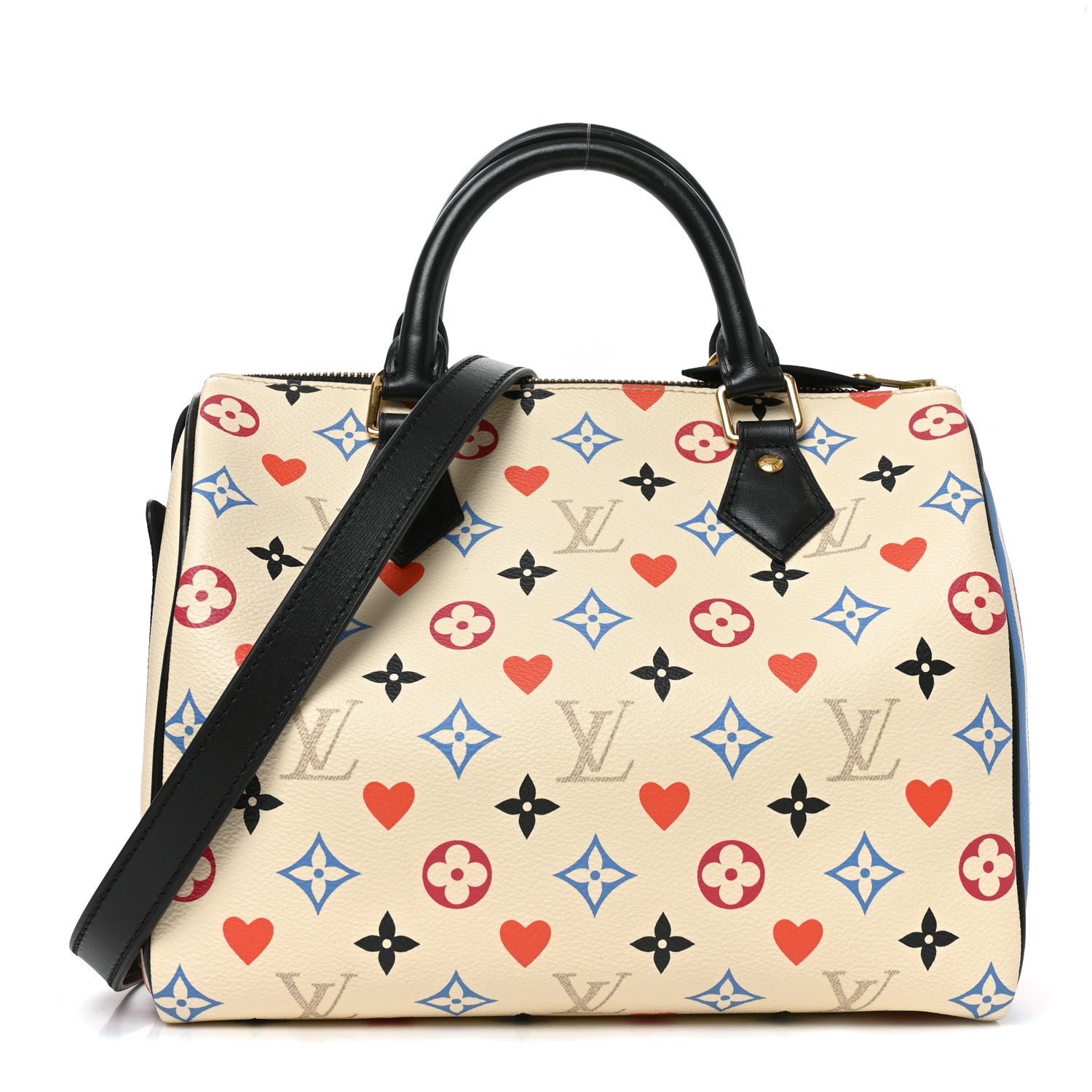 Louis Vuitton Game On Speedy Bandouliere 25 White