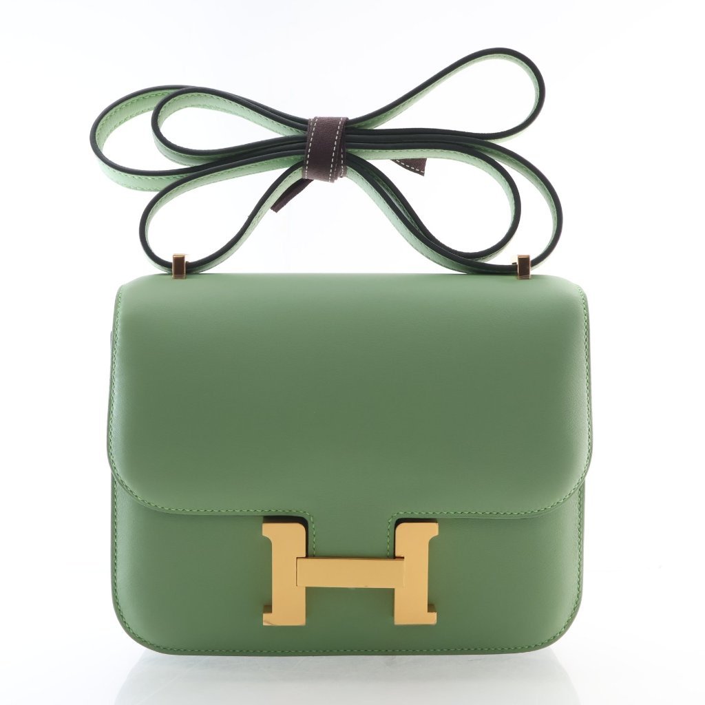 Hermes Vert Criquet Swift Constance 18