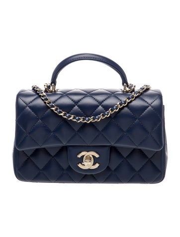 2025 Classic Rectangular Mini Top Handle Flap Bag