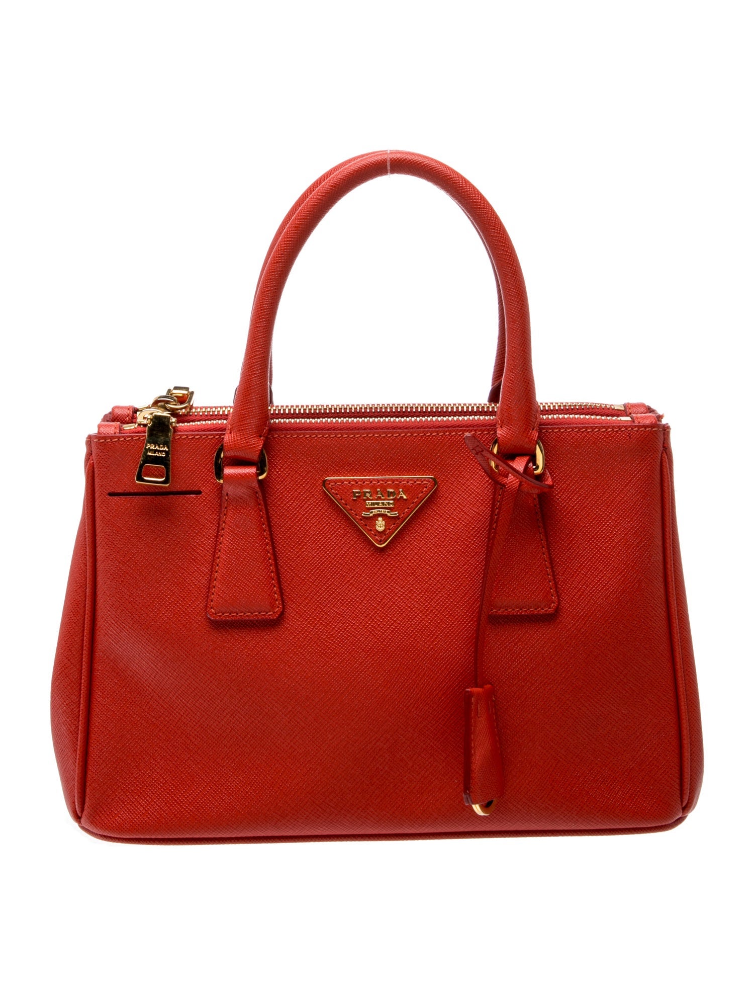 Saffiano Leather Galleria Double Zip Small