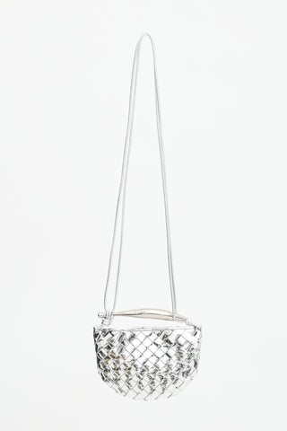 Metallic Patent Mini Sardine Bag