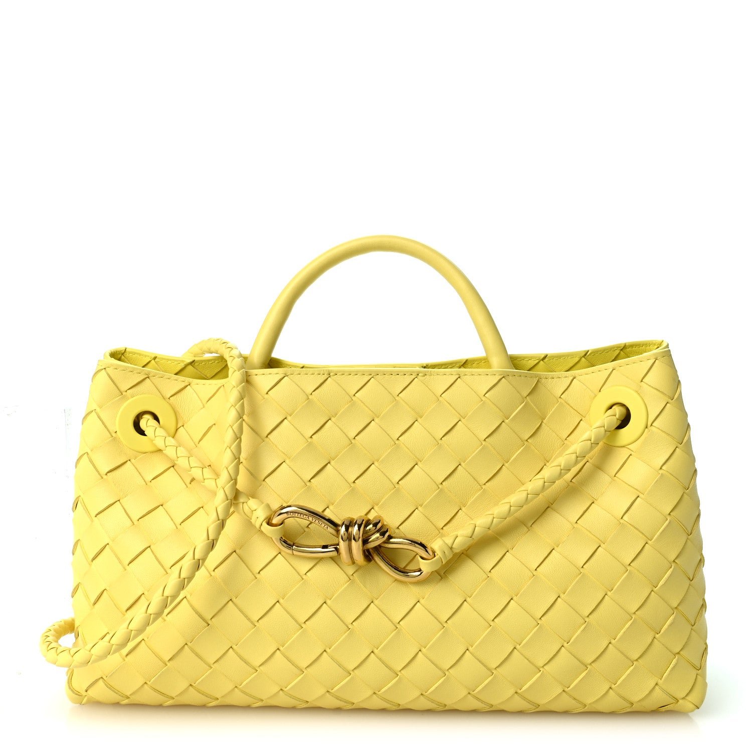 Bottega Veneta Nappa Intrecciato Small East West Andiamo Shoulder Bag Sherbert
