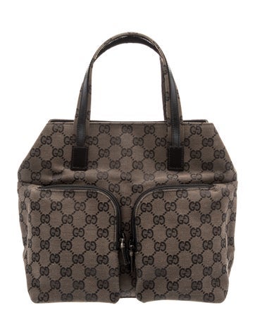 GG Canvas Top Handle Bag