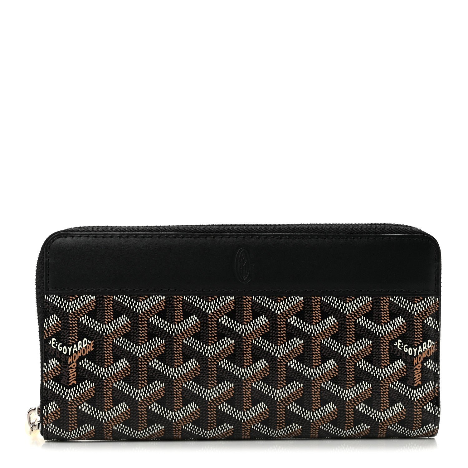 Goyard Goyardine Matignon Zip Around GM Wallet Black