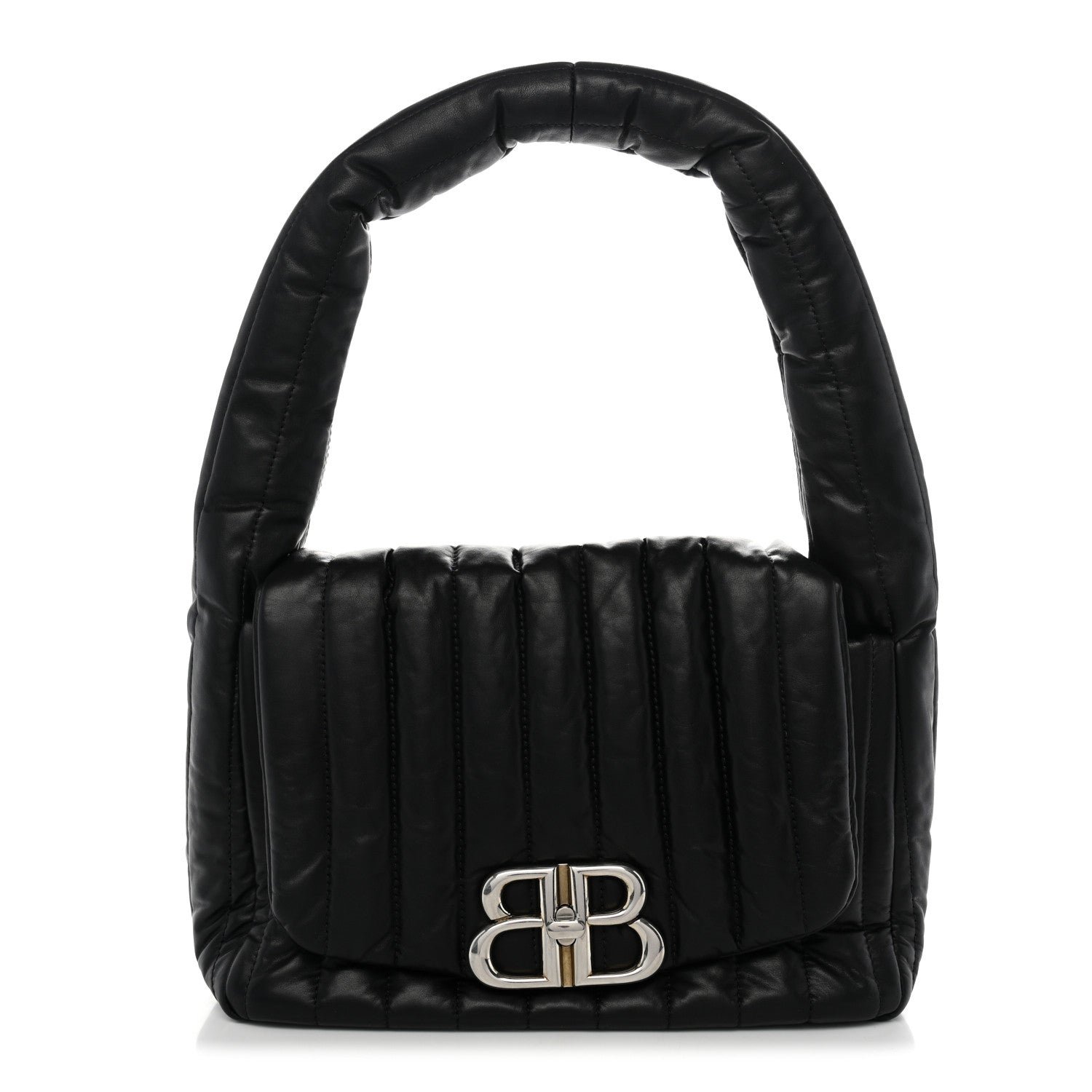 Balenciaga Thin Calfskin Small Monaco Sling Shoulder Bag Black