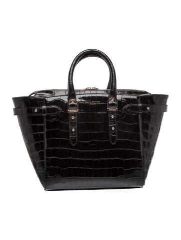 Aspinal of London Embossed Leather Top Handle Bag