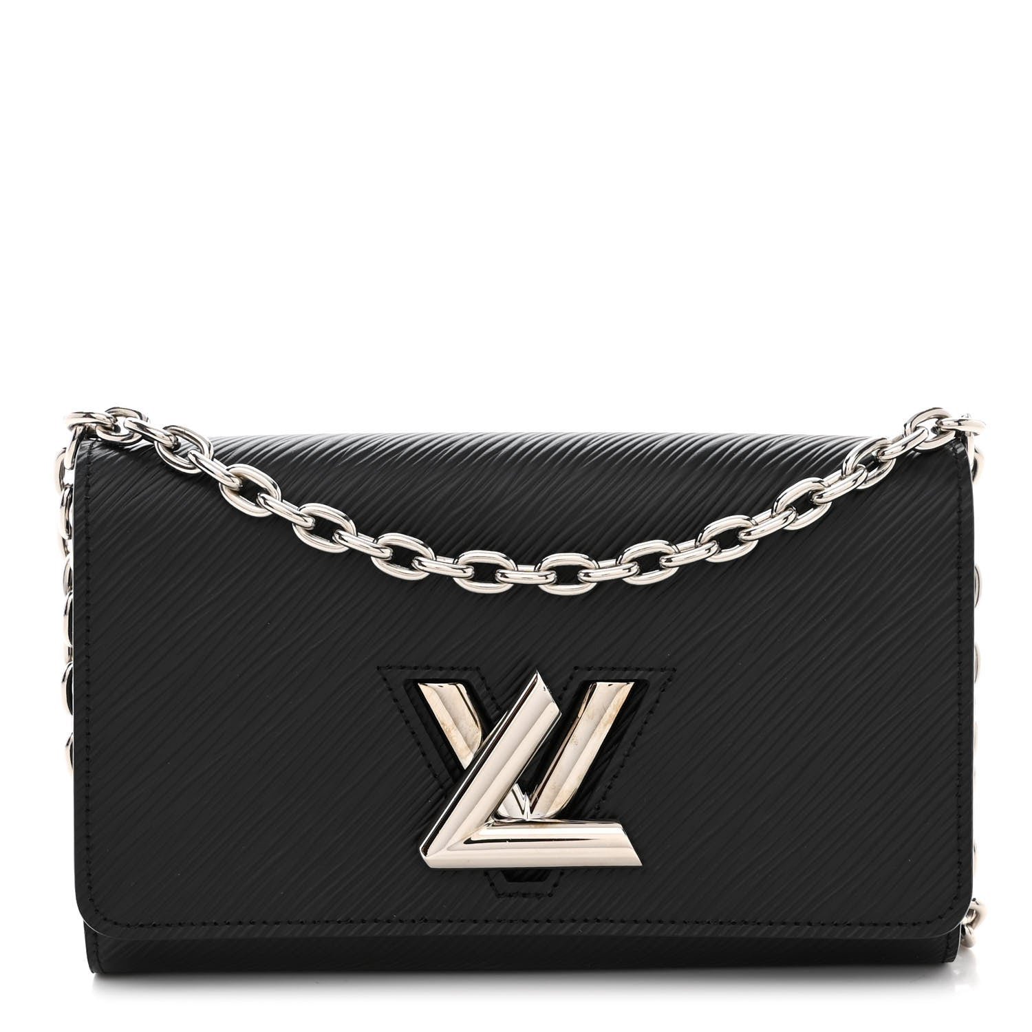 Louis Vuitton Epi Twist Chain Wallet Black